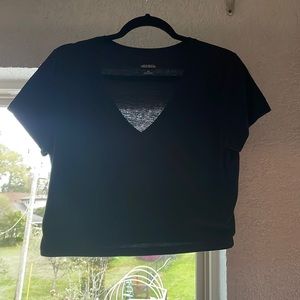 Wild Fable Black Crop Top